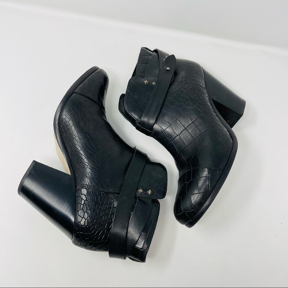 RAG AND BONE CROC EMBOSSED HARROW BOOTIES 39.5 - Picture 2 of 12